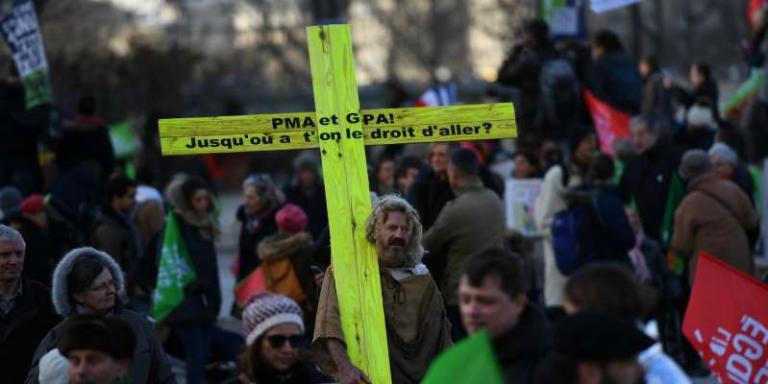France : les manifestants anti-PMA affirment qu' « un enfant ce n’est pas un droit, c’est un don »