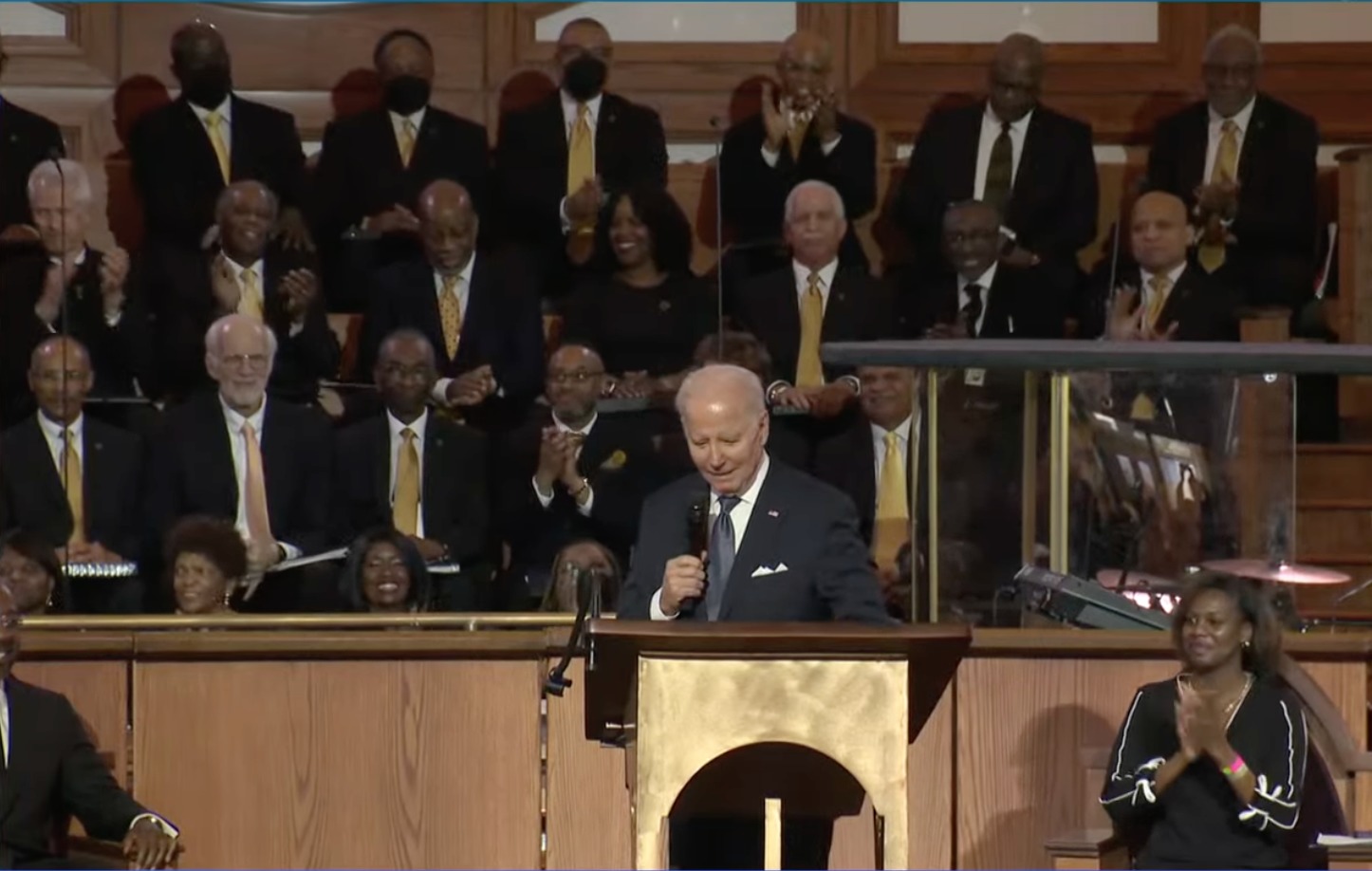 Biden compare MLK à Moïse et Joseph dans un discours à l'église baptiste d'Ebenezer