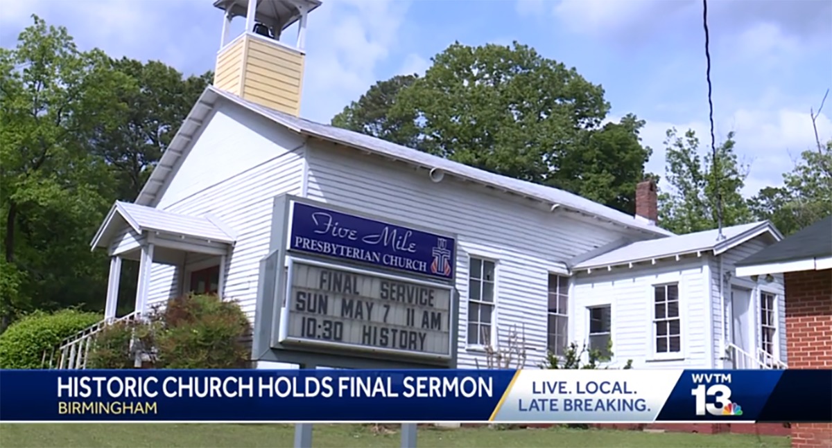 L'église historique de l'Alabama, vieille de 182 ans, ferme ses portes en raison de la baisse de fréquentation
