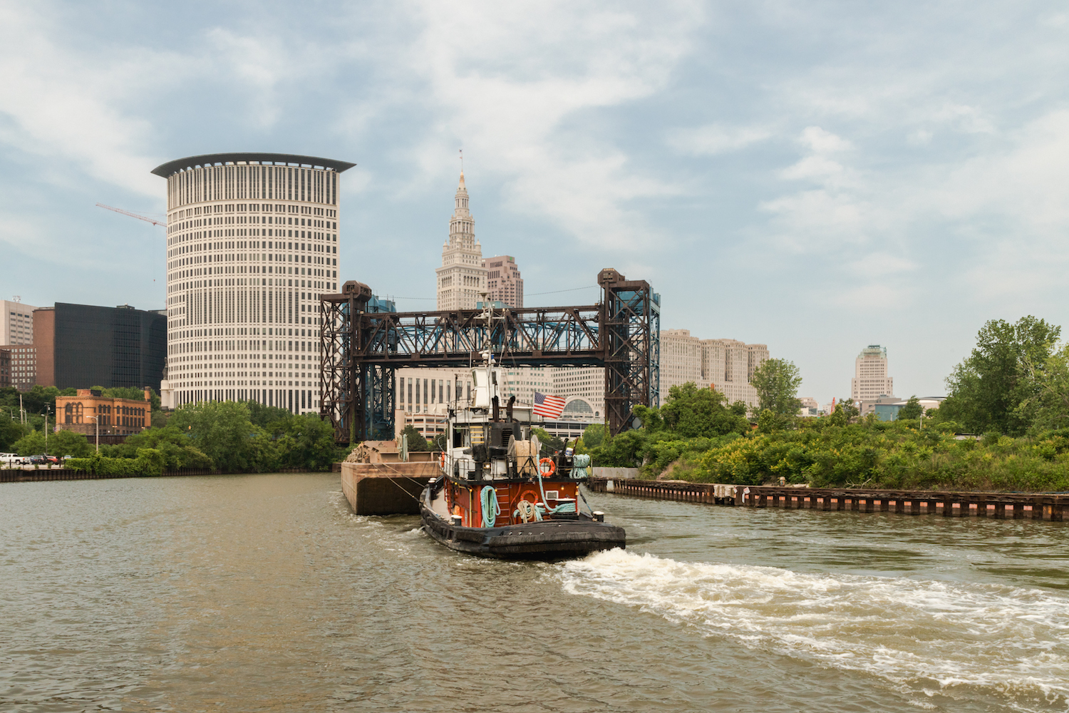 Voyage : carte postale de Cleveland