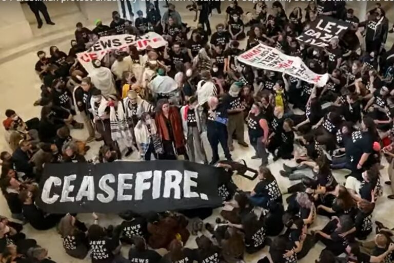 Des militants qui prétendent qu&rsquo;Israël commet un « génocide » arrêtés pour avoir manifesté illégalement au Capitole