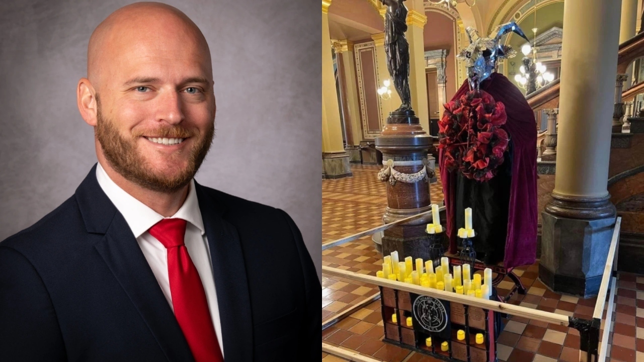 Un vétéran de la marine qui a renversé une démonstration satanique accusé de « crime de haine » et de méfait criminel
