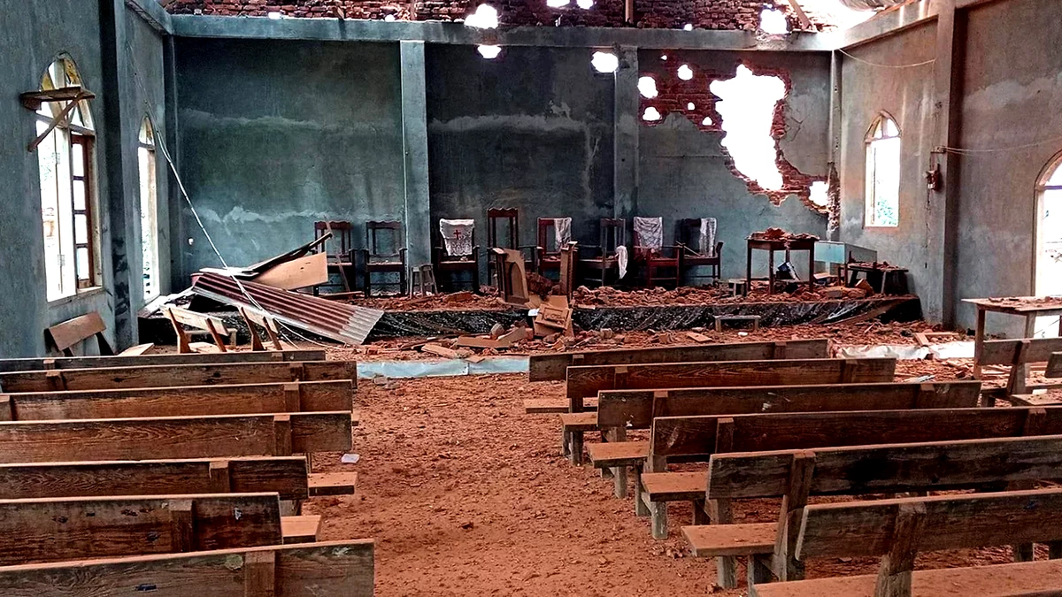 Rapport : L'armée birmane détruit des églises dans l'État Chin