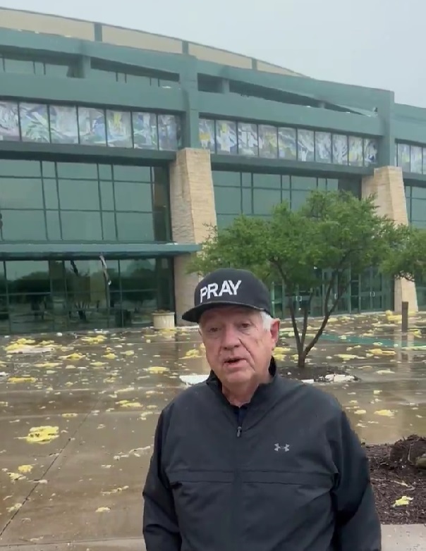 L'église baptiste de Prestonwood subit des dégâts après les tempêtes qui ont frappé le nord du Texas