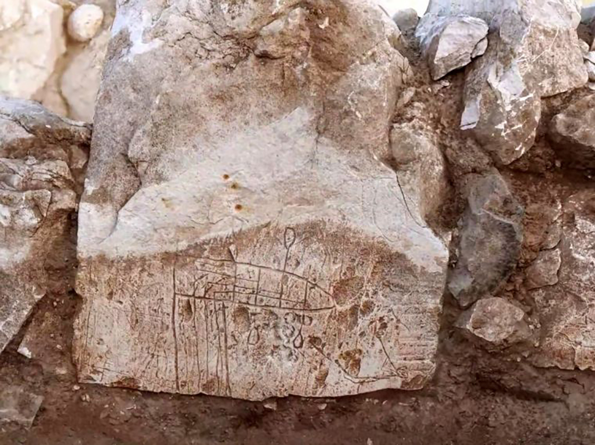 Des dessins d'église vieux de 1 500 ans montrent des pèlerins chrétiens arrivant par bateau au port de Gaza