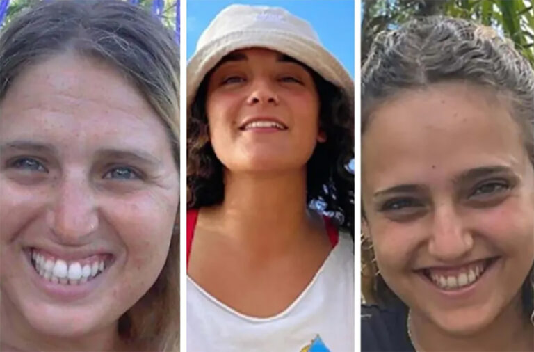 3 femmes otages israéliennes libérées : Romi Gonen, Emily Damari, Doron Steinbrecher