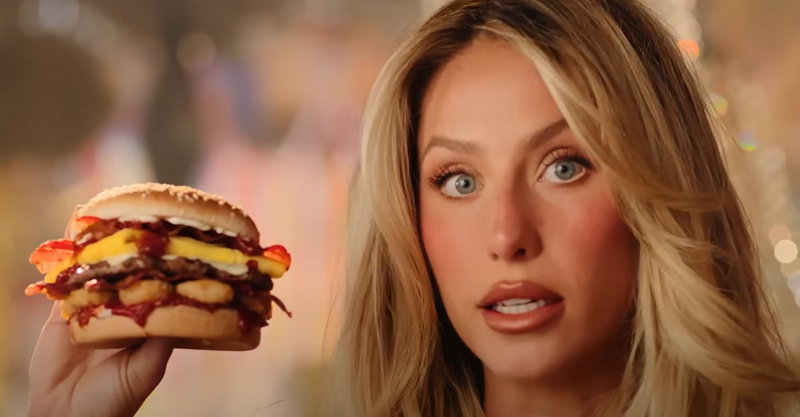 TV Watchdog Slams Carl's Jr. Over Racy Super Bowl Ad pour 'Free Hangover Burger'