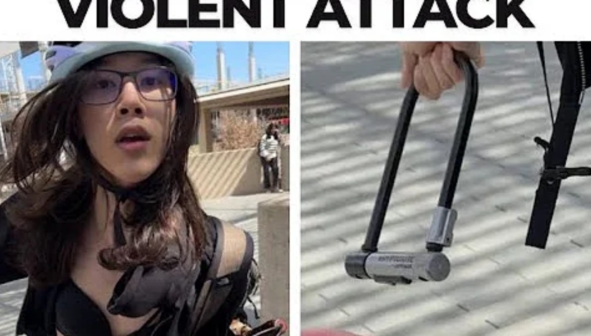 L'homme asiatique nommé «Alyssa» attaque le groupe conservateur TPUSA avec verrouillage de vélo