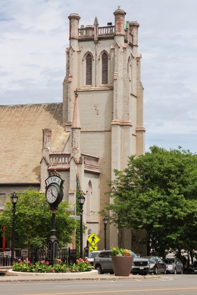 Les rues d'Utica, New York.