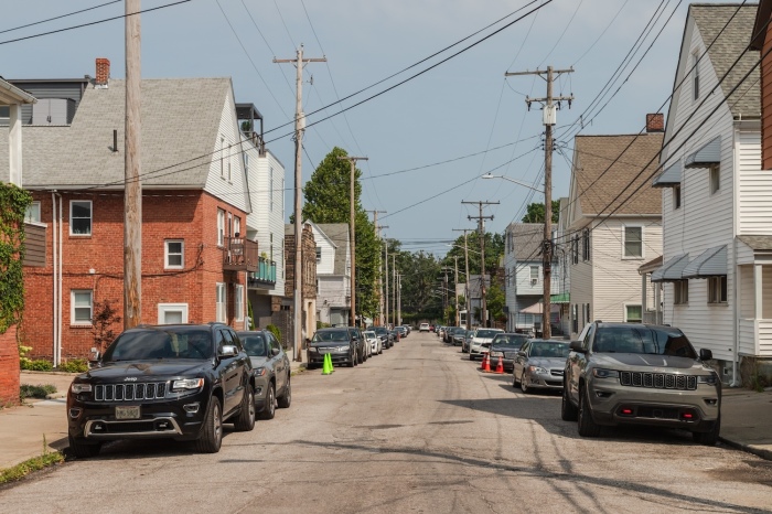 Les rues de Little Italie à Cleveland.