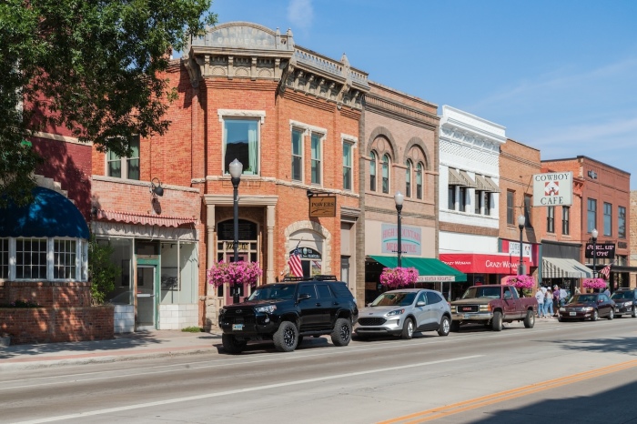 Main Street à Sheridan, Wyoming.