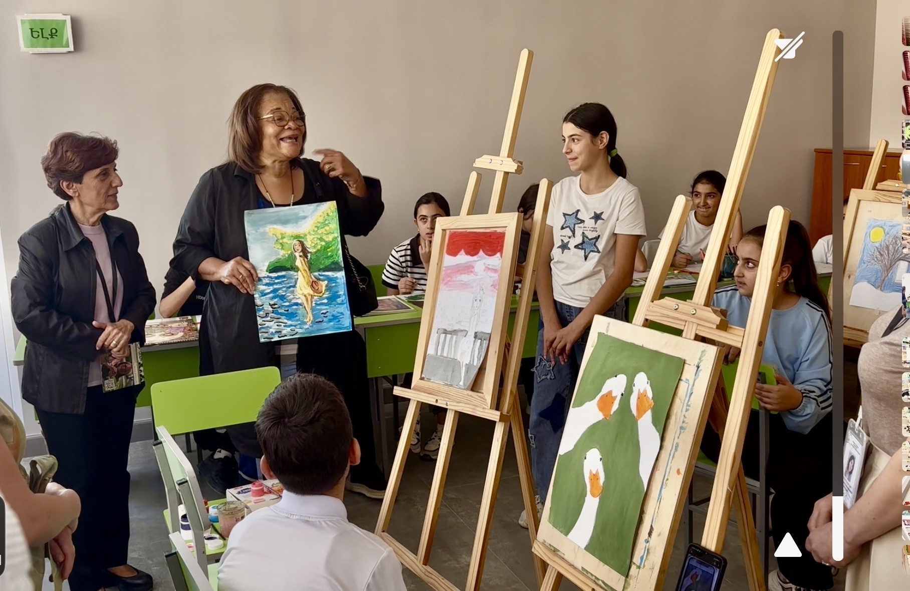 La nièce de MLK raconte aux enfants victimes de nettoyage ethnique, violence comment l'art l'a aidée à surmonter la douleur sa vie