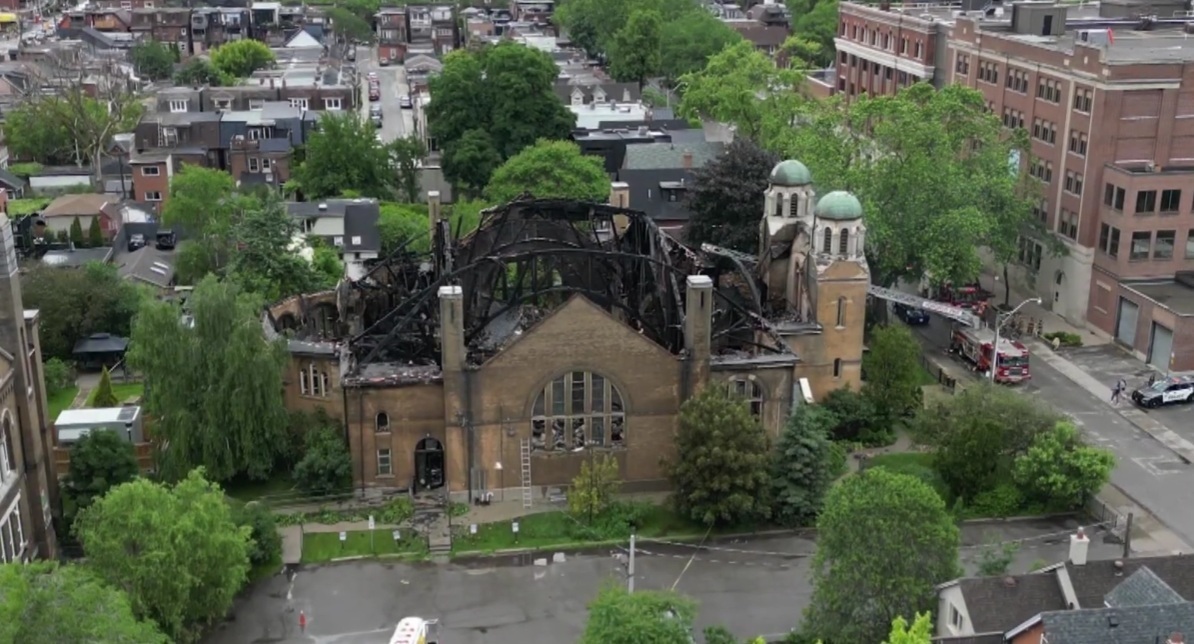 L'incendie d'une église historique canadienne a été considéré comme un incendie criminel au milieu d'une recrudescence des attaques