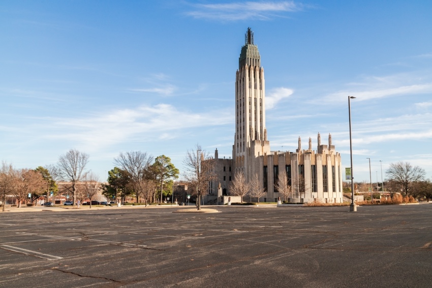 L'église méthodiste unie de Boston Avenue, de style Art déco, à Tulsa, Oklahoma.