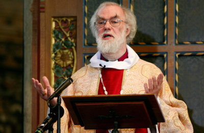 Rowan Williams dans son message de Noël à la cathédrale de Canterbury le 25 décembre 2012.