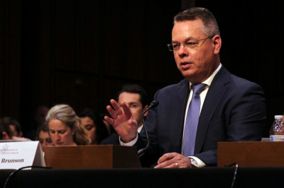 Andrew Brunson s'exprime lors d'une audience de la Commission américaine sur la liberté religieuse internationale sur les questions de liberté religieuse en Turquie, au Hart Senate Office Building à Washington, DC, le 27 juin 2019.