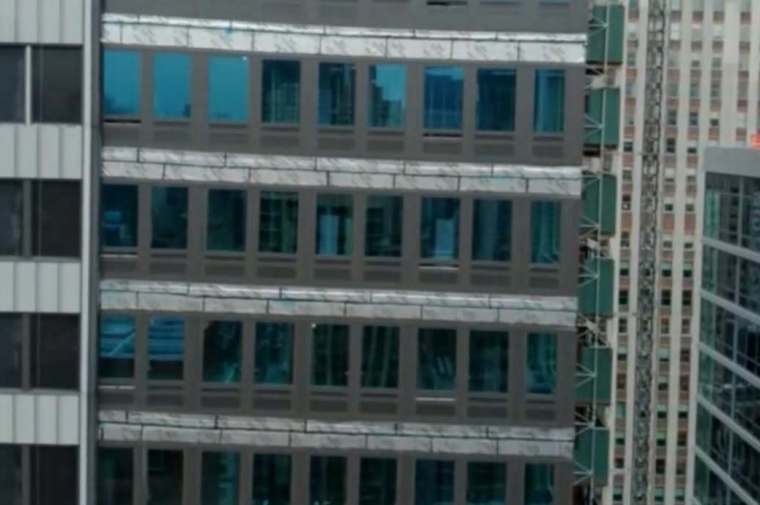Sols affaissés dans l'ancien bâtiment Pfizer de Midtown Manhattan, situé au 235 E. 42nd, le mardi 7 juillet 2026.