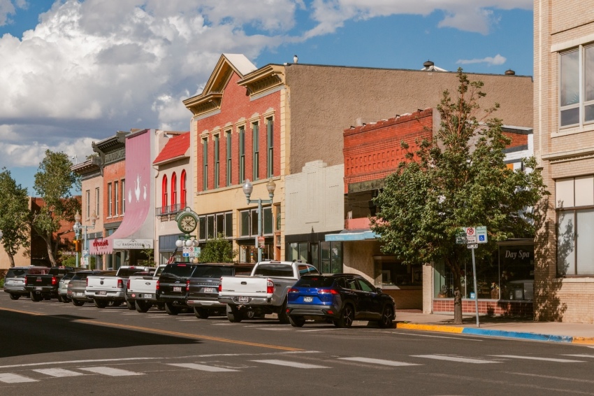 Deuxième rue sud à Laramie, Wyoming.