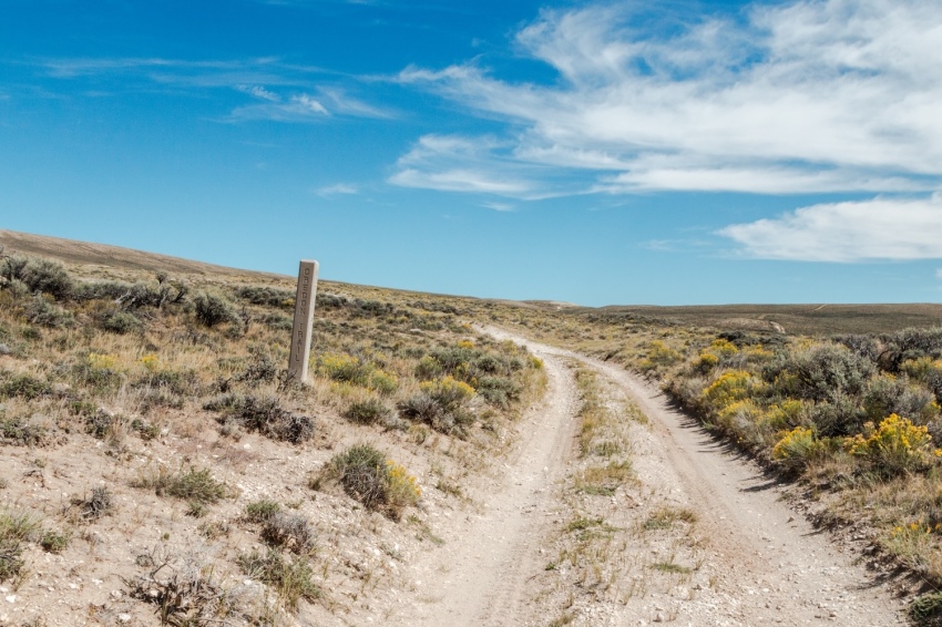 L'Oregon Trail à South Pass dans le Wyoming.