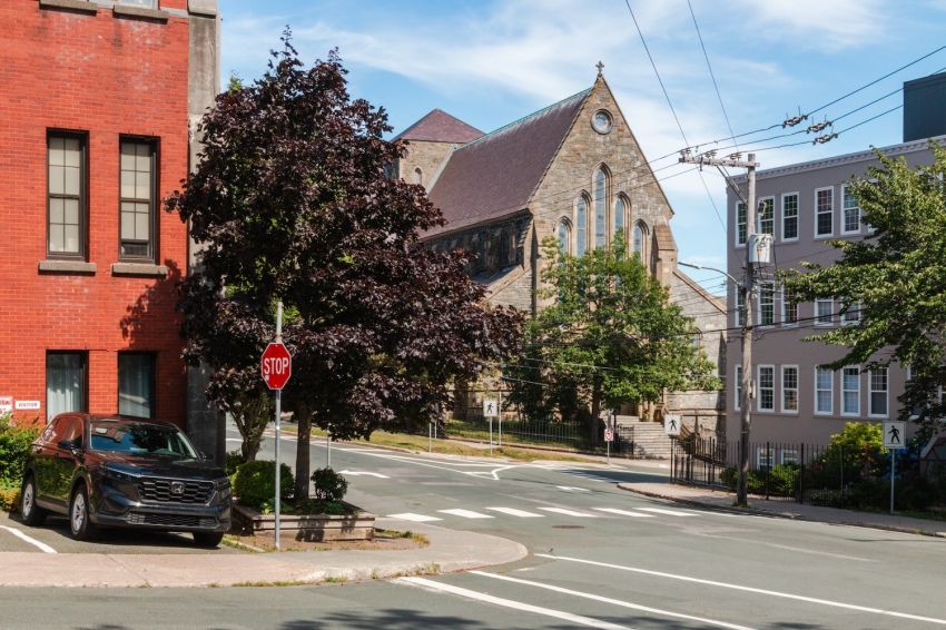 La cathédrale Saint-Jean-Baptiste (anglicane) à St. John's, Terre-Neuve-et-Labrador.